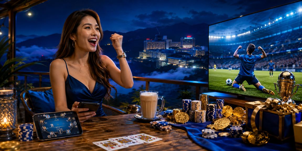 Antara muka permainan poker Genting Highlands